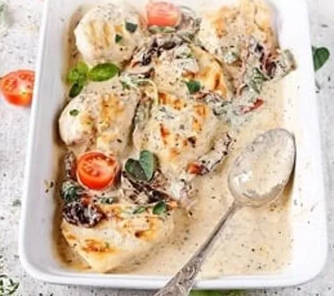 Pavo con Alcaparras, Tomate y Espinaca