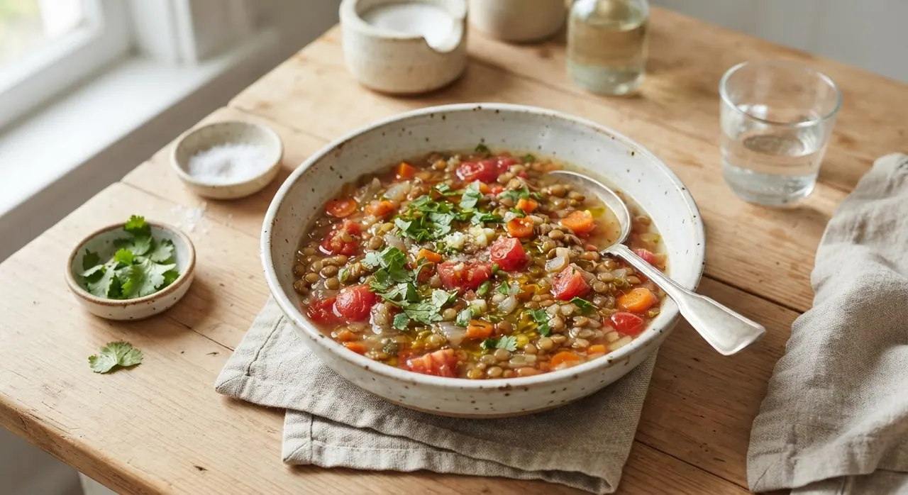 Sopa de lentejas