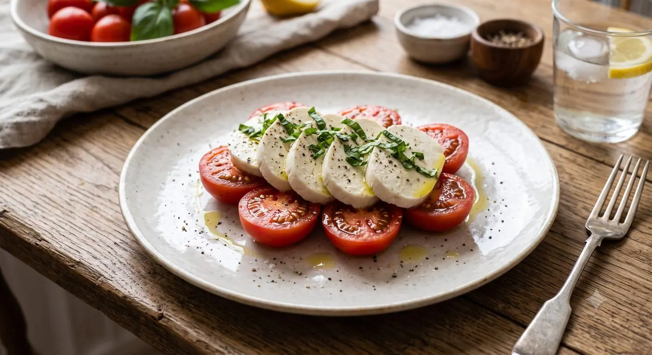 Deliciosa mozzarella con tomate