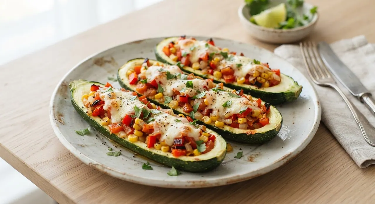 Calabazas rellenas de verduras