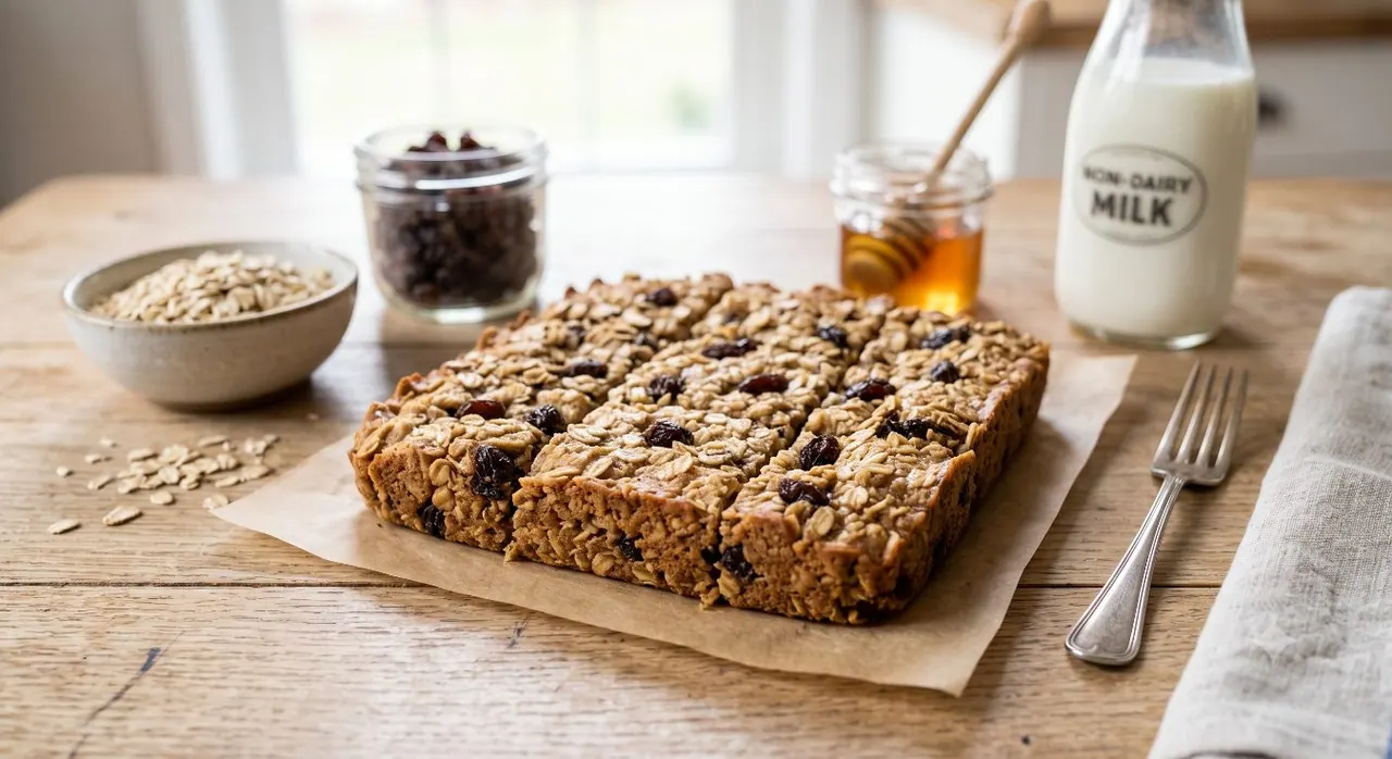 Barrita de avena con pasas