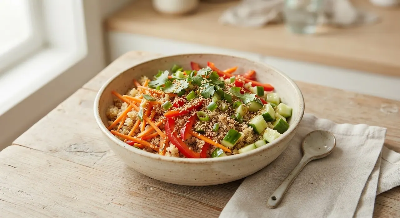 Quinoa con verduras thai