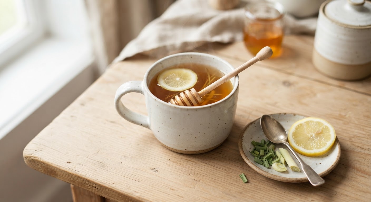 Té de limoncillo con miel