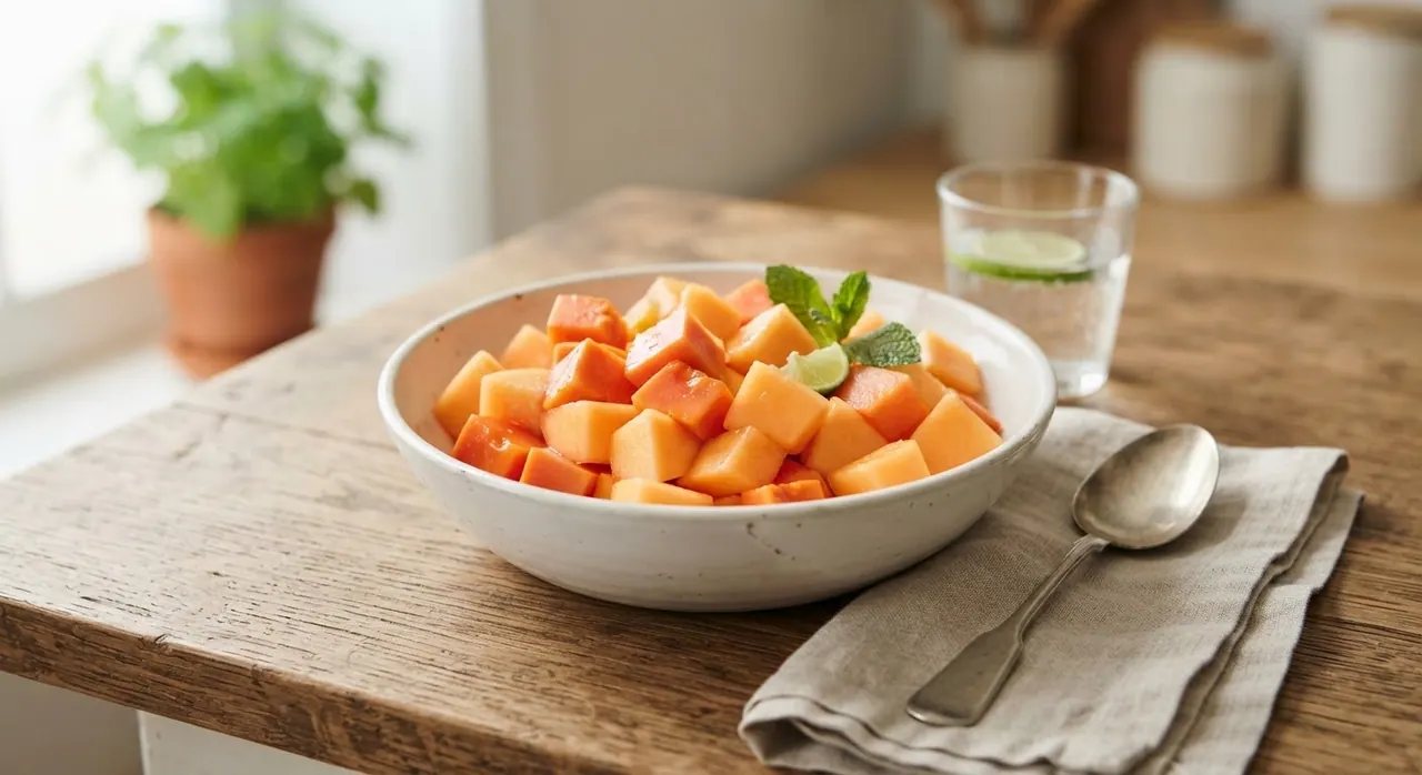 Papaya con melón