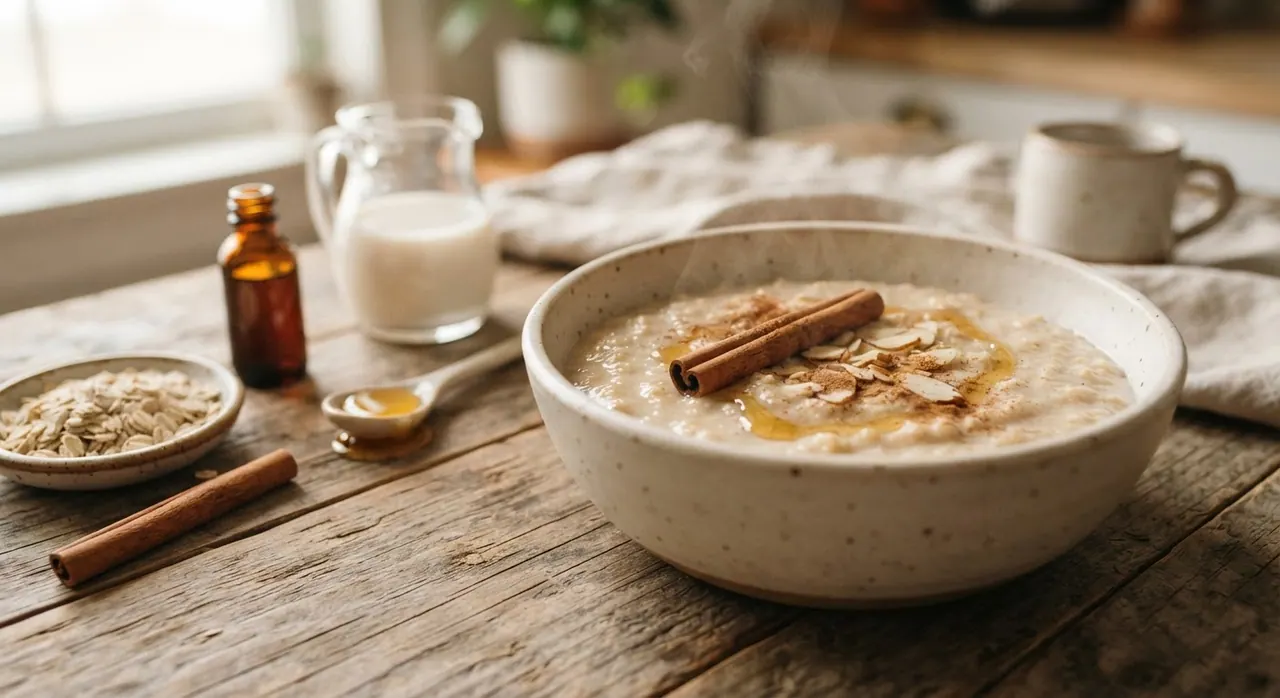 Atole de Avena con Leche de Almendras y Miel