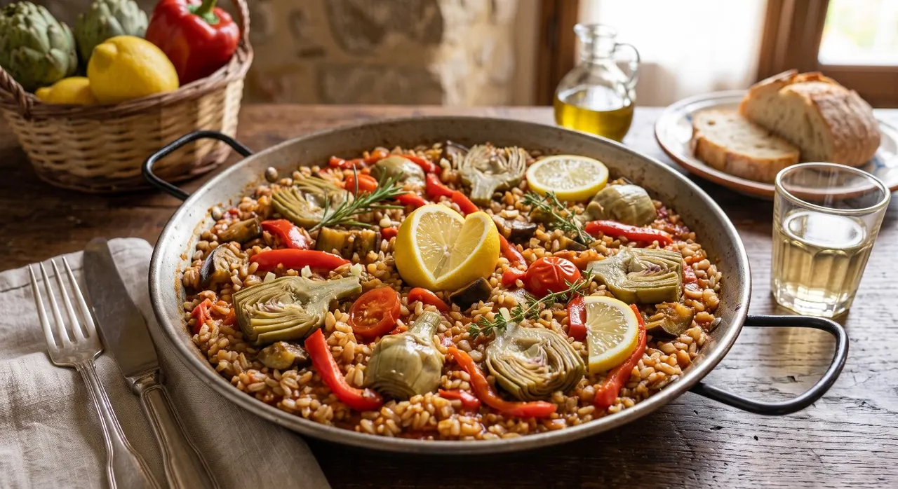 Arroz con Alcachofas