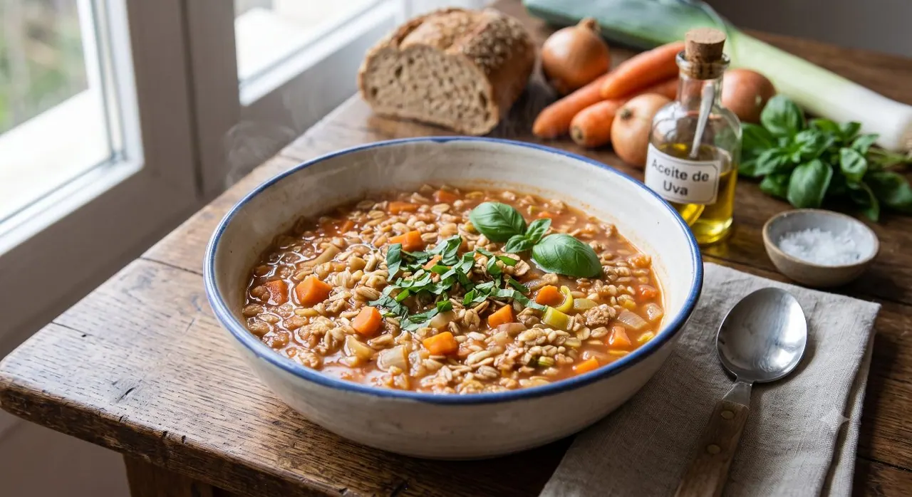 Sopa de cereales