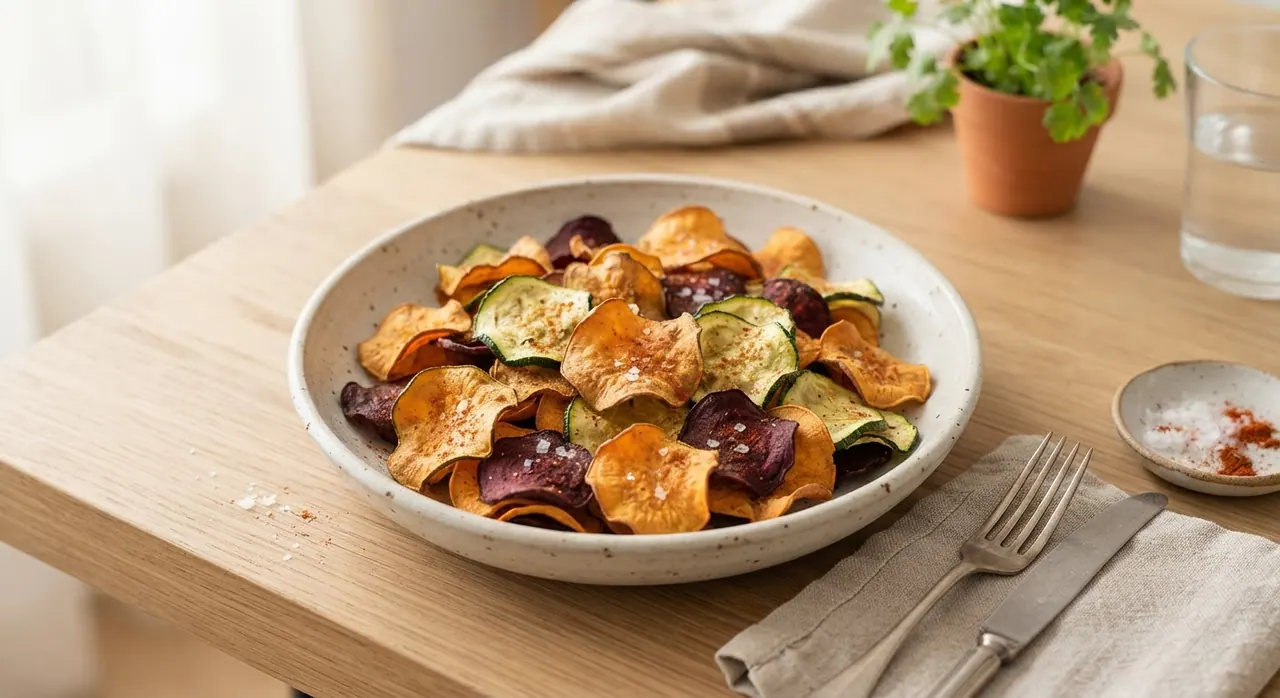 Chip de verduras crujientes