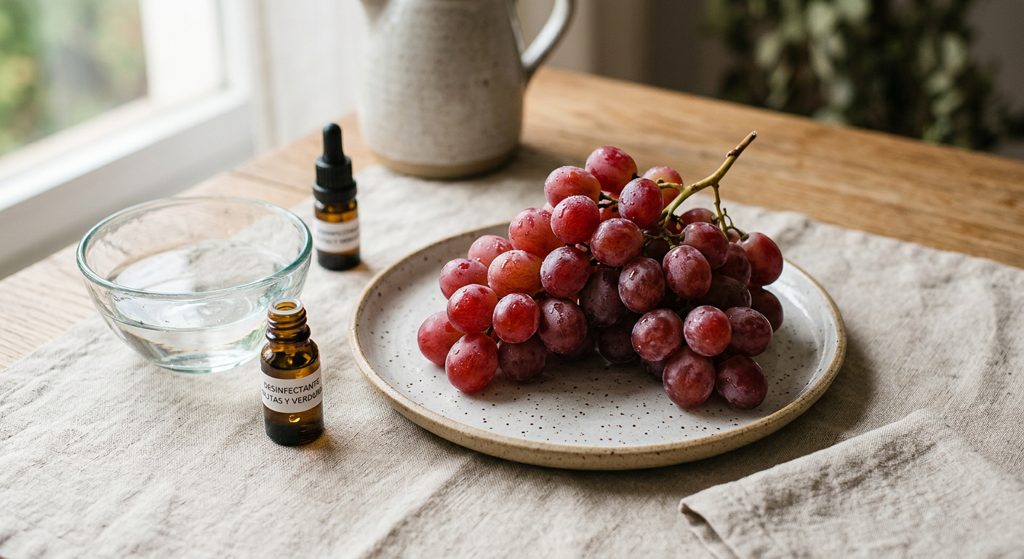 Un racimo de uvas