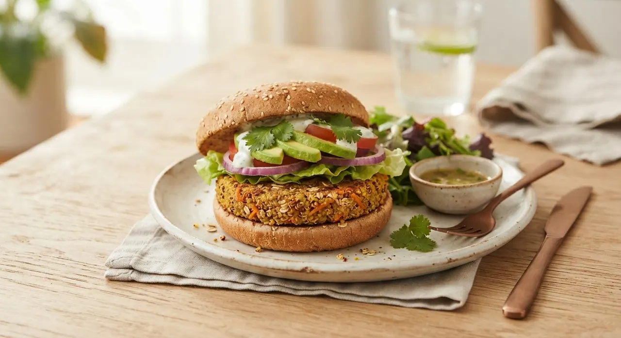 Hamburguesa de quinoa