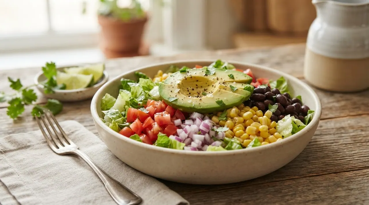 Ensalada mexicana con aguacate