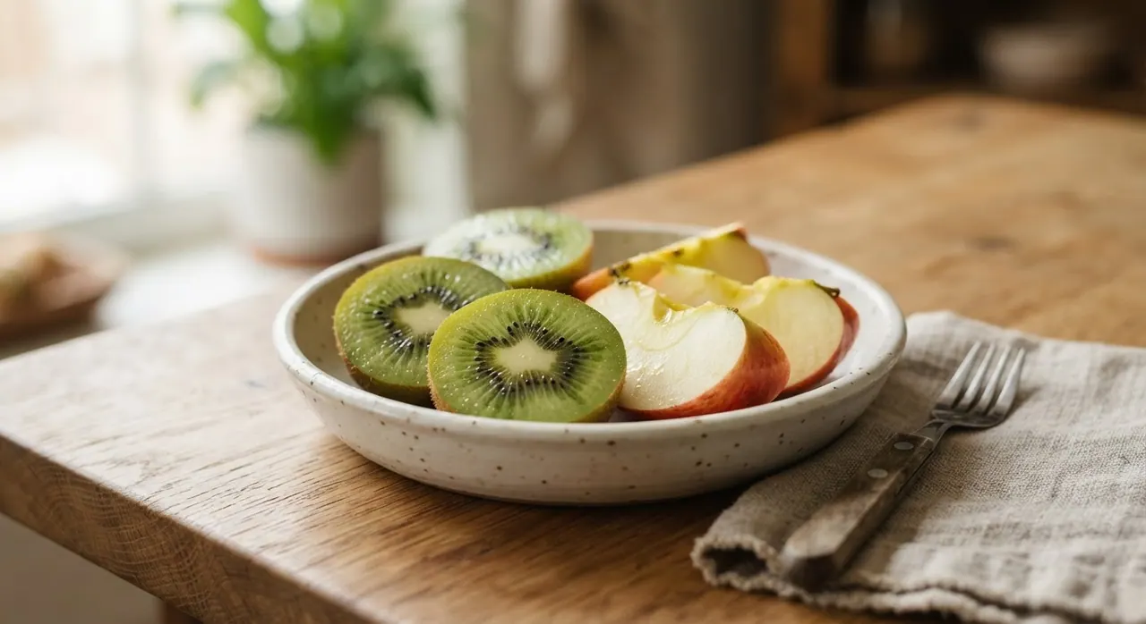 Kiwi o manzana fresca