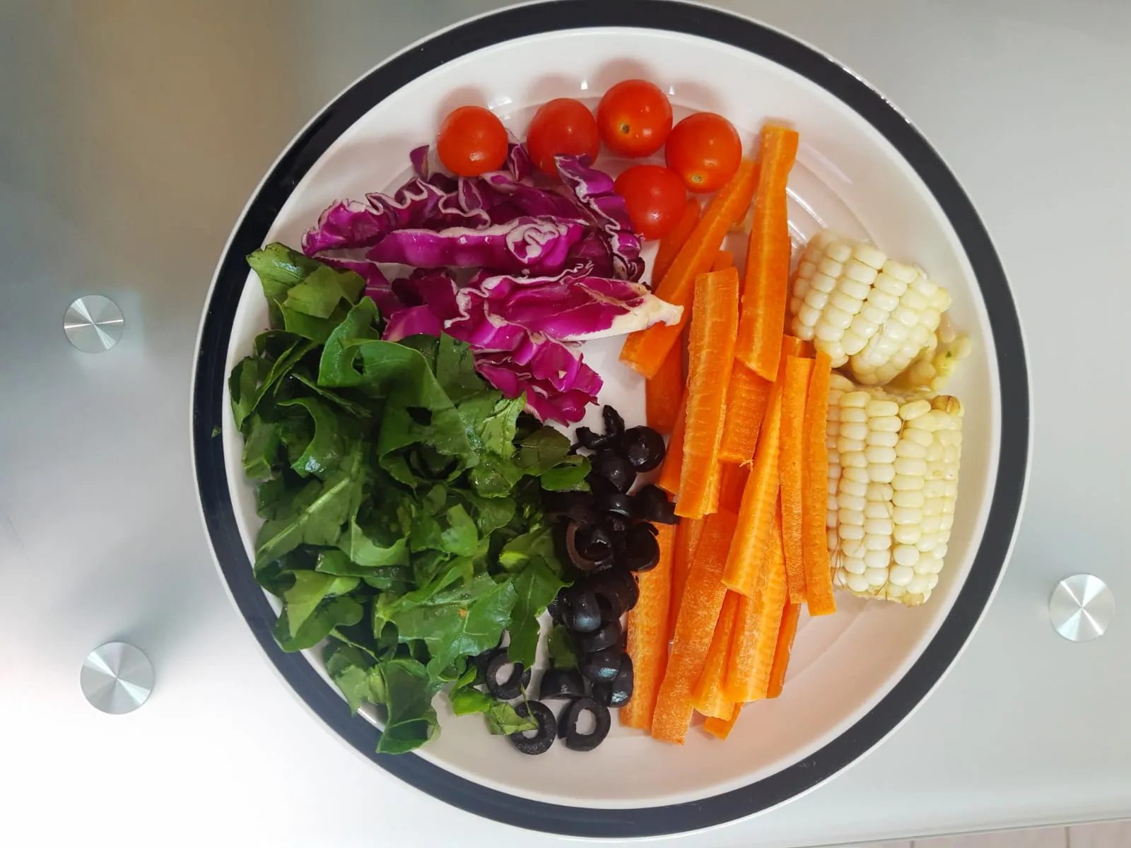 Ensalada arco iris