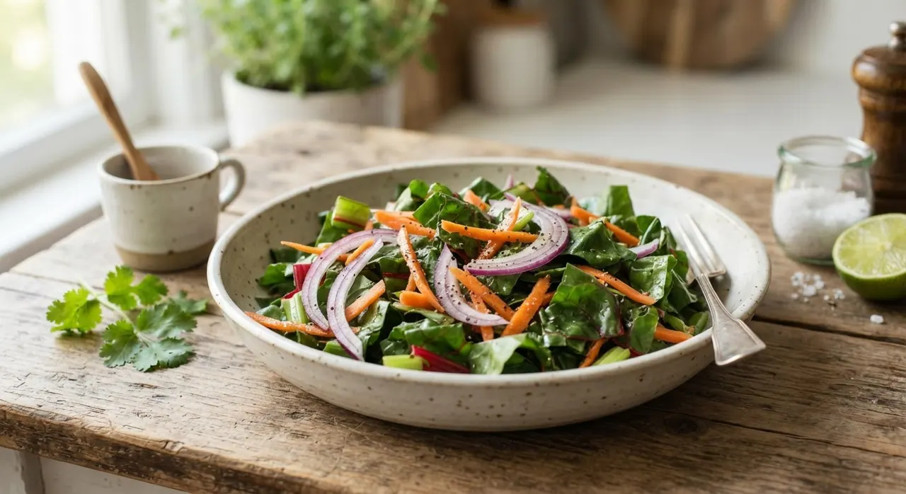 Ensalada de acelgas y zanahoria