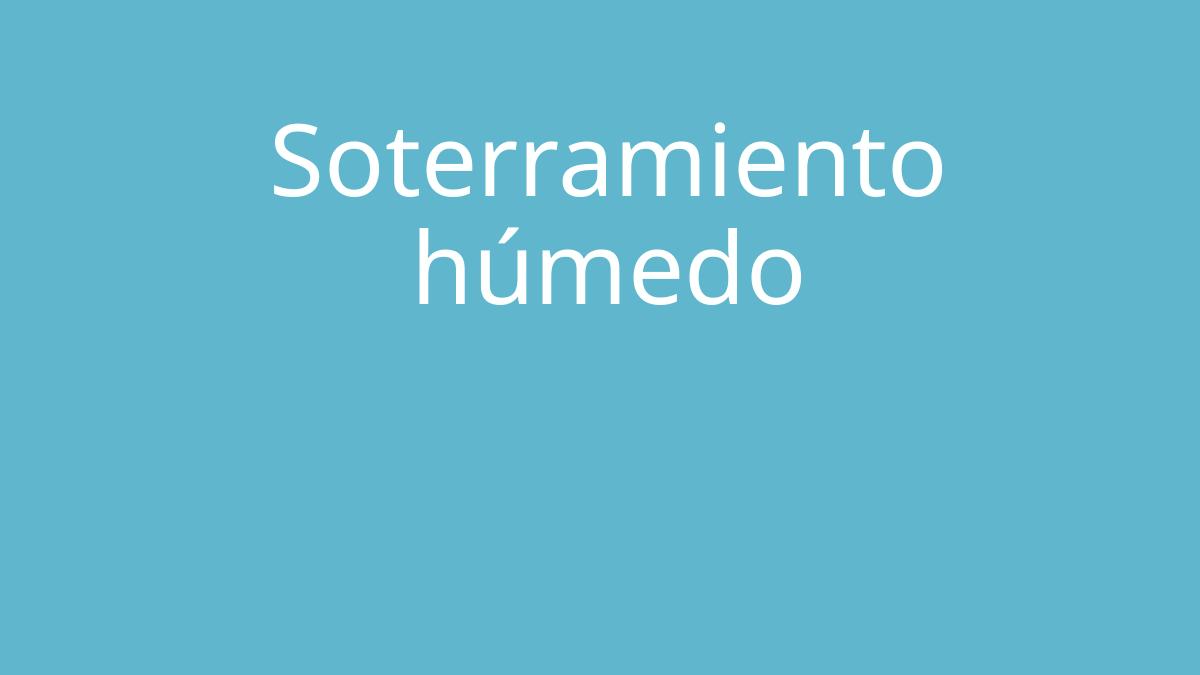 Soterramiento húmedo — diapositiva 1 de 14