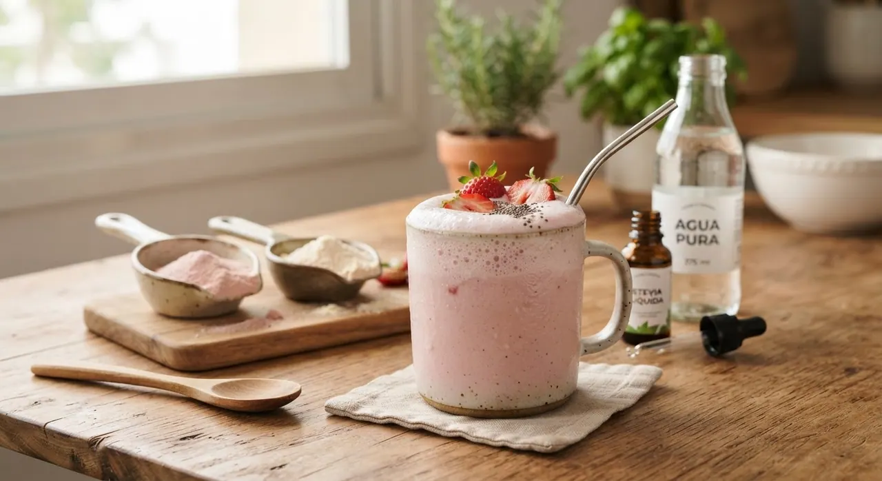 Malteada con leche de almendras