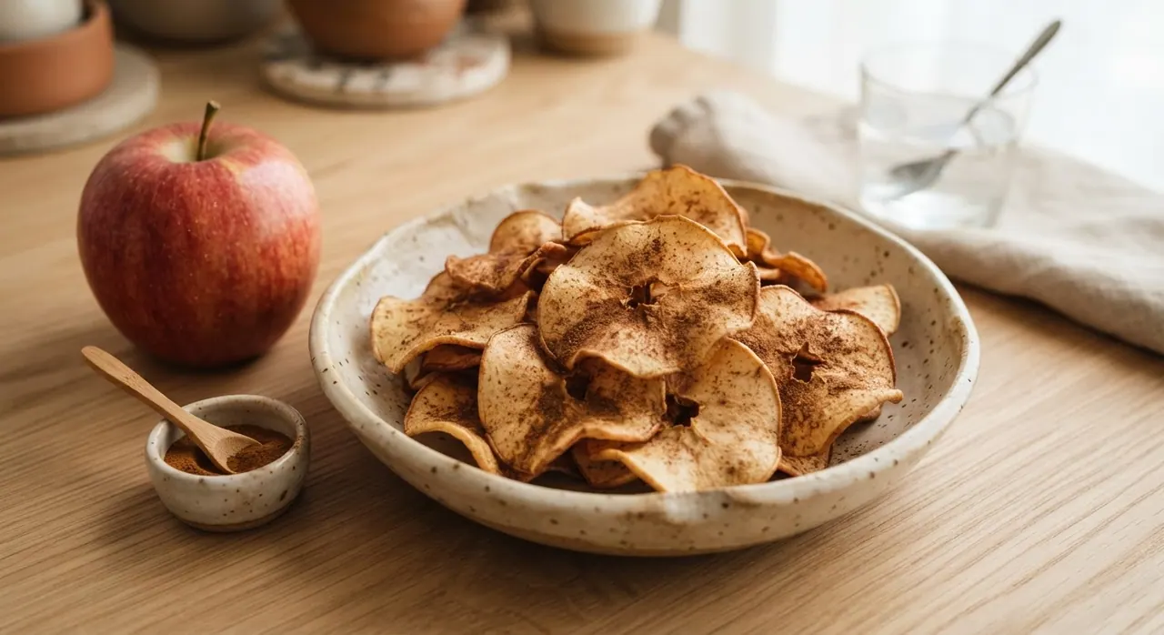 Chip de manzana y canela