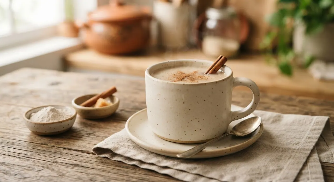 1 vaso de atole de trigo entero