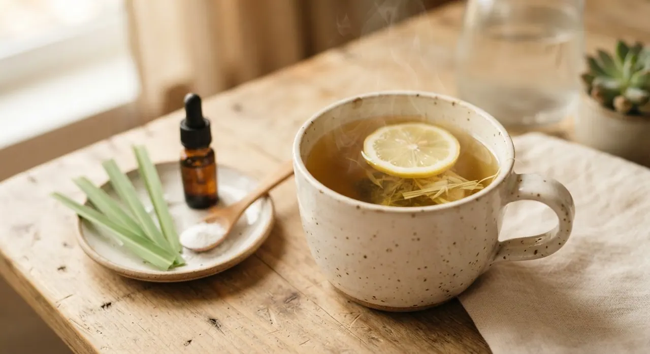 Té de limoncillo con stevia