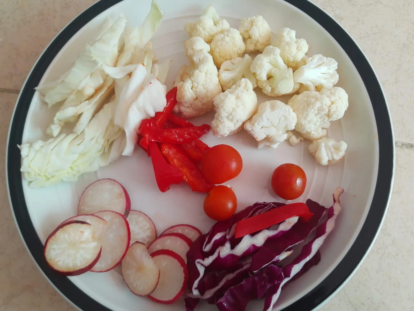 Ensalada rojiblanca
