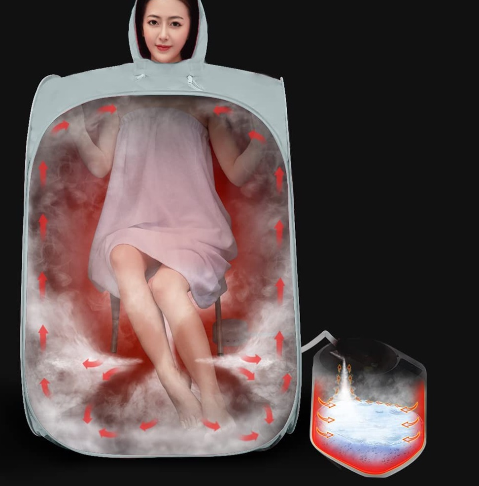 Distribución del calor en el baño sauna