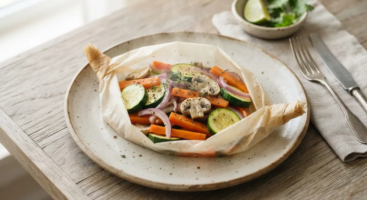 Verduras empapeladas