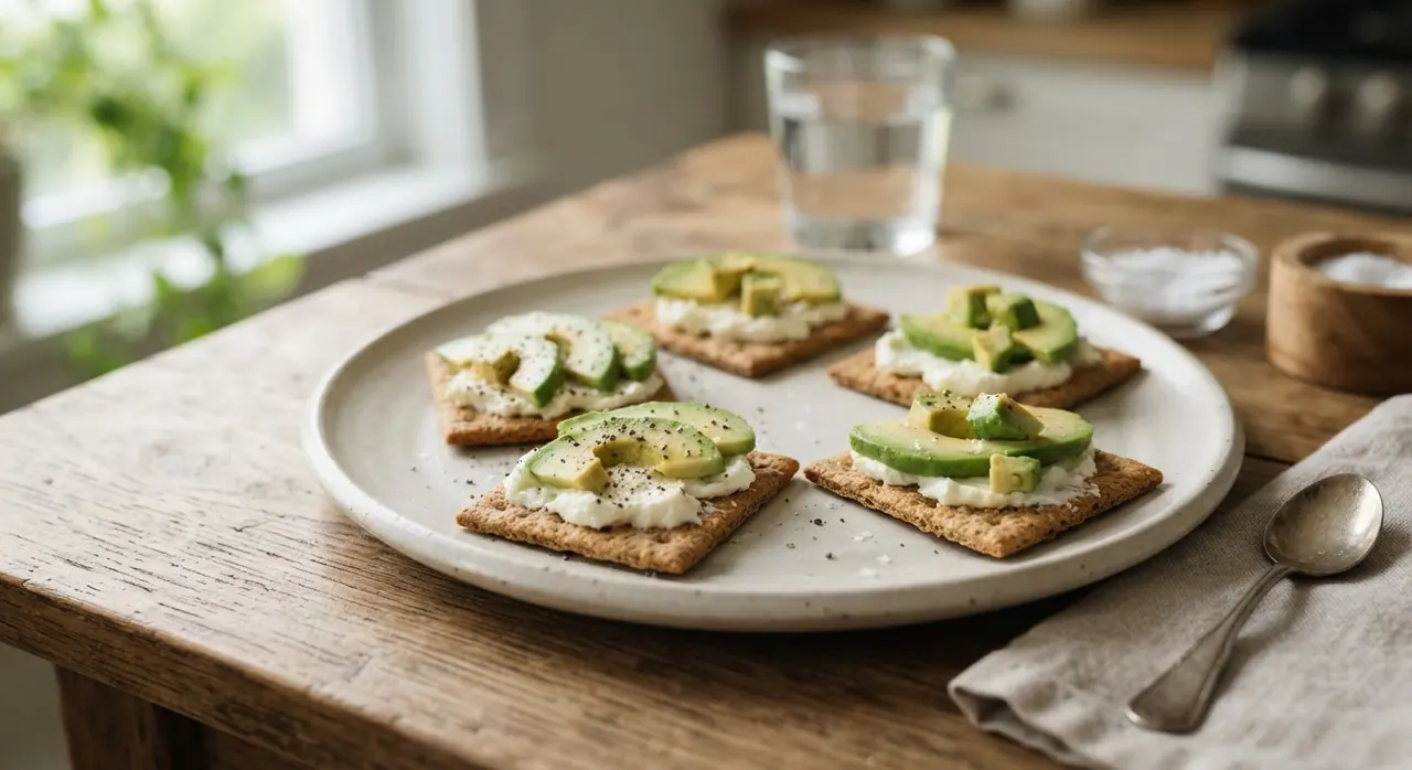 4 galletas habaneras con aguacate y/o requesón