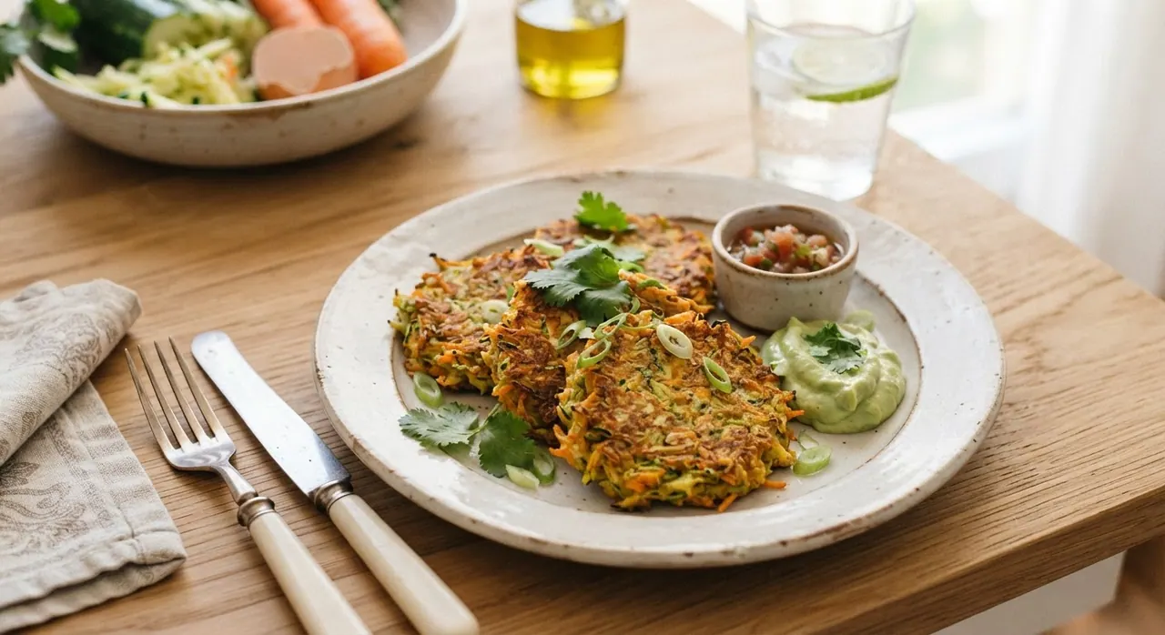 1-2 tortitas de calabaza y zanahoria