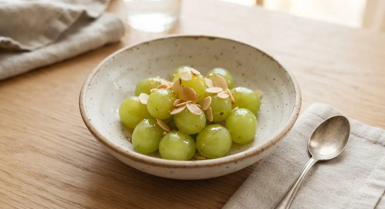 10-15 uvas con miel de abeja