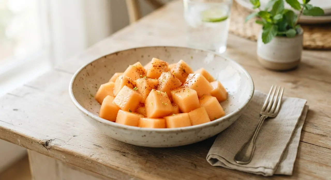 Medio plato de melón