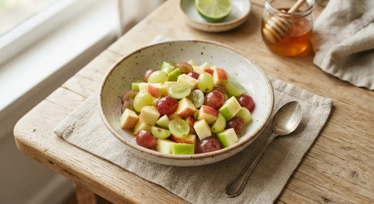 Coctel de manzana y uvas