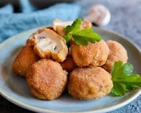Nuggets de Hongos con Verduras Asadas
