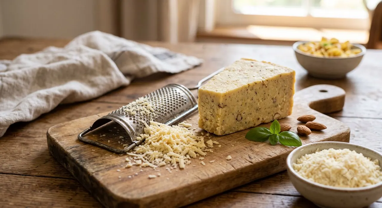 Queso parmesano vegano