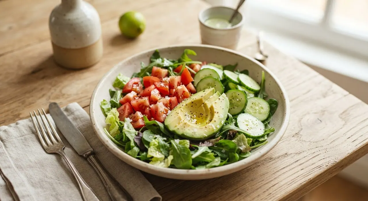 Ensalada mixta con aguacate
